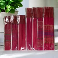 Hio Dupa Sembahyang Motif Tulisan Corak Merah Wangi Spesial Alami Cendana