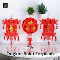 Pajangan Dekorasi Imlek / Sincia Lampion DIY Tahan Air