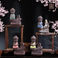 Tempat Bakar Dupa Asap Bawah Little Buddha Free Box & Stereofoam