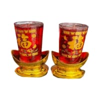 Lilin Jelly Yenpao Emas 40 Jam Sepasang
