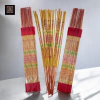 Dupa Huruf Emas Abu Emas Glitter Less Smoke 39.5 cm Isi 30 Stik